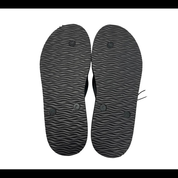 Hurley Mens Size 9 Flip Flops Black Gray Sandals Camo camouflage slides - Picture 7 of 15